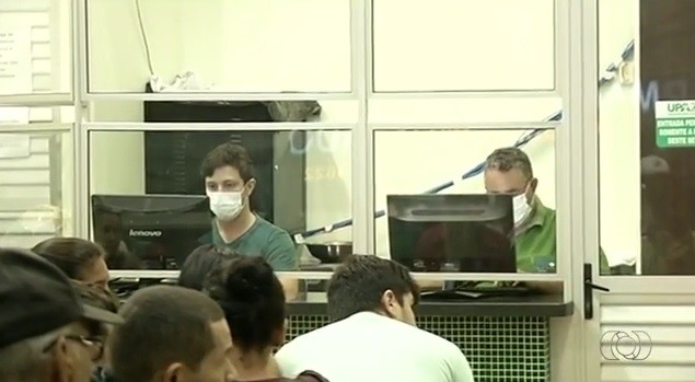 Rio Verde vive surto de H1N1 (Foto: Reprodução/TV Anhanguera)