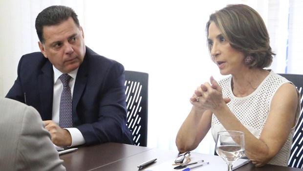 Governador Marconi Perillo e a secretária Raquel Teixeira na Seduce | Foto: Solimar de Oliveira